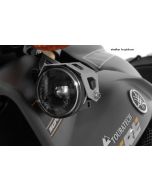 Set of LED auxiliary headlights, fog/fog, black, for Yamaha XT1200Z Super Tenere 