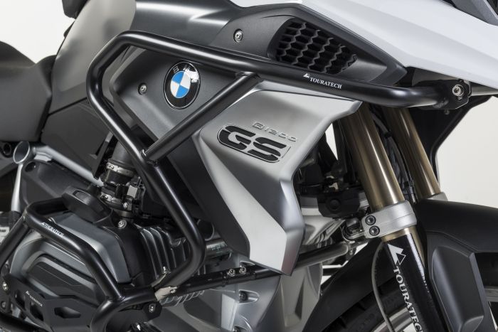  Prolongación de estribo de protección de acero inoxidable, negro para BMW R1200GS (LC) a partir de 2017 |  Touratech: tienda online de accesorios para motos